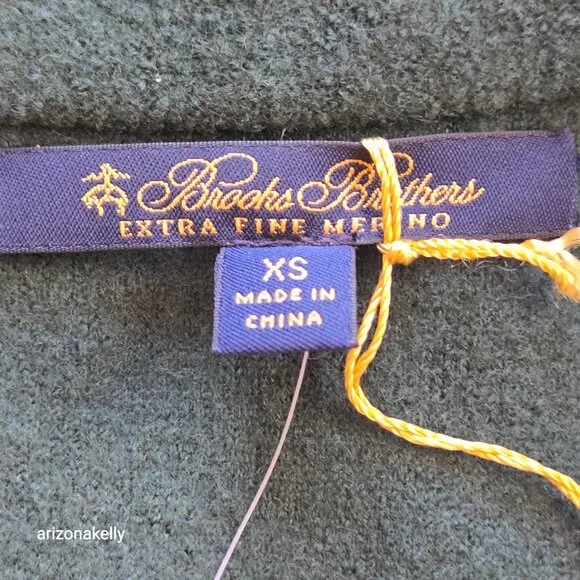 NWT Brooks Brothers Extra Fine Merino Embroidered Blazer Green Floral - Picture 5 of 13